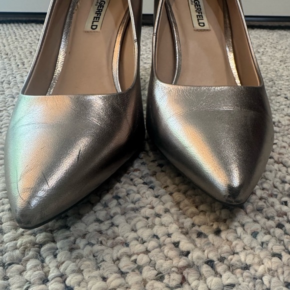 Karl Lagerfeld Silver Women's Heels - Picture 6 of 13